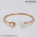 51777 brazaletes elegantes xuping, brazalete de mujer bañado en oro para Boda